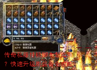 传奇私服挂机脚本怎么用?快速升级刷装备全攻略 传奇私服挂机脚本怎么用?快速升级刷装备全攻略