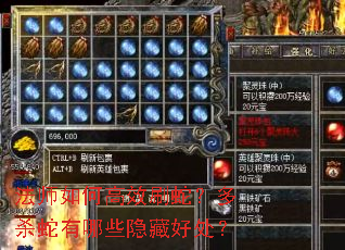 法师如何高效刷蛇?多杀蛇有哪些隐藏好处? 法师如何高效刷蛇?多杀蛇有哪些隐藏好处?