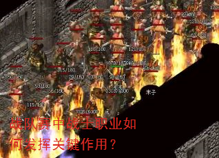 战队赛中战士职业如何发挥关键作用? 战队赛中战士职业如何发挥关键作用?