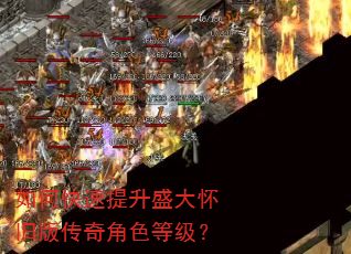 如何快速提升盛大怀旧版传奇角色等级? 如何快速提升盛大怀旧版传奇角色等级?