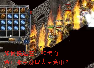 如何快速在1.80传奇金币服中赚取大量金币? 如何快速在1.80传奇金币服中赚取大量金币?