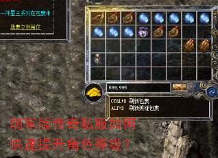 胡军版传奇私服如何快速提升角色等级? 胡军版传奇私服如何快速提升角色等级?