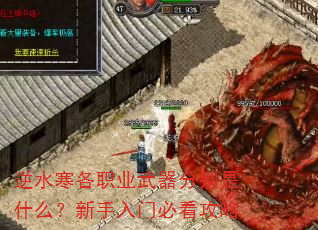 逆水寒各职业武器分别是什么?新手入门必看攻略 逆水寒各职业武器分别是什么?新手入门必看攻略